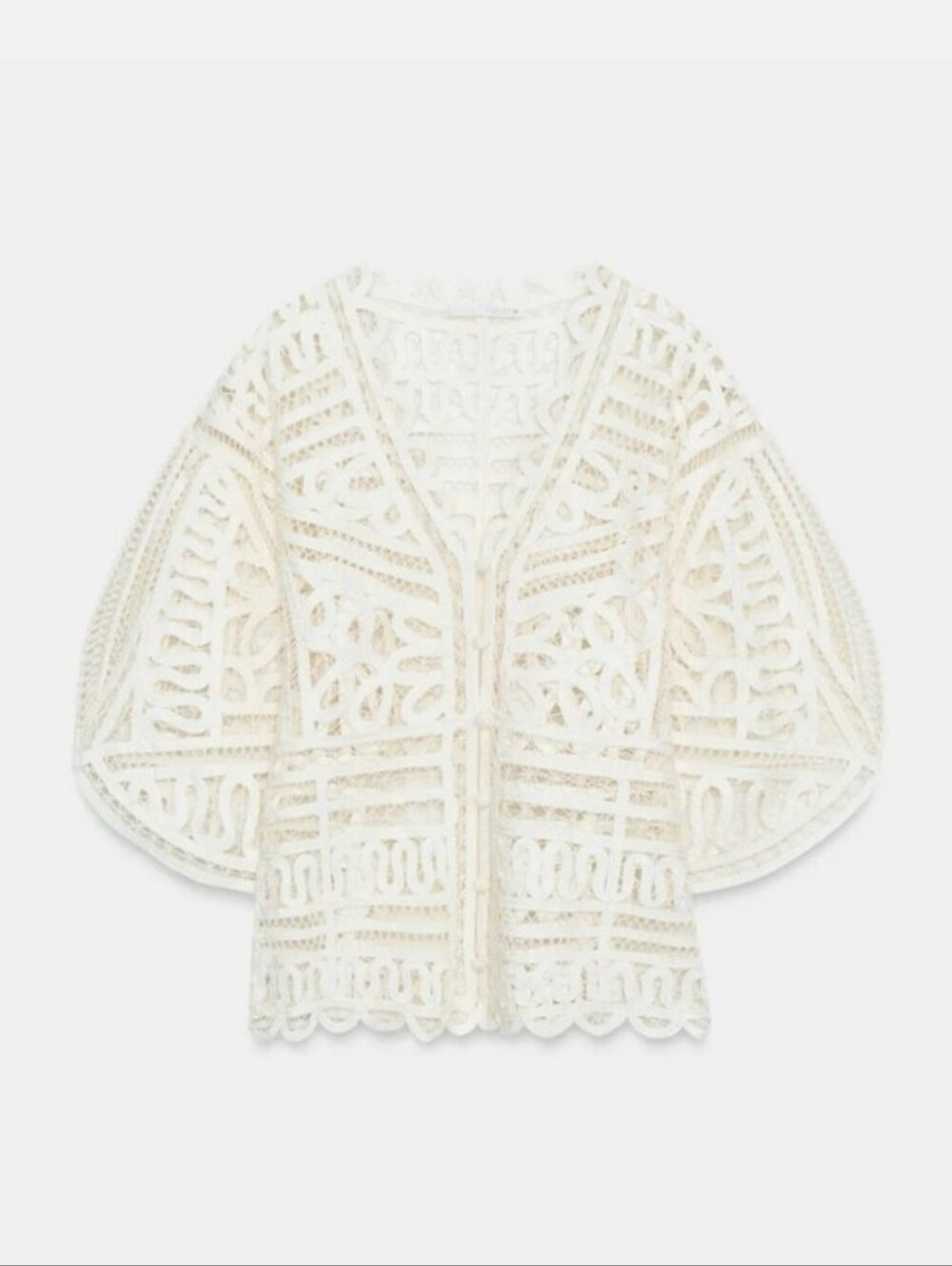 ZARA CROCHET TOP CREAM NWT SIZE M - Picture 13 of 16